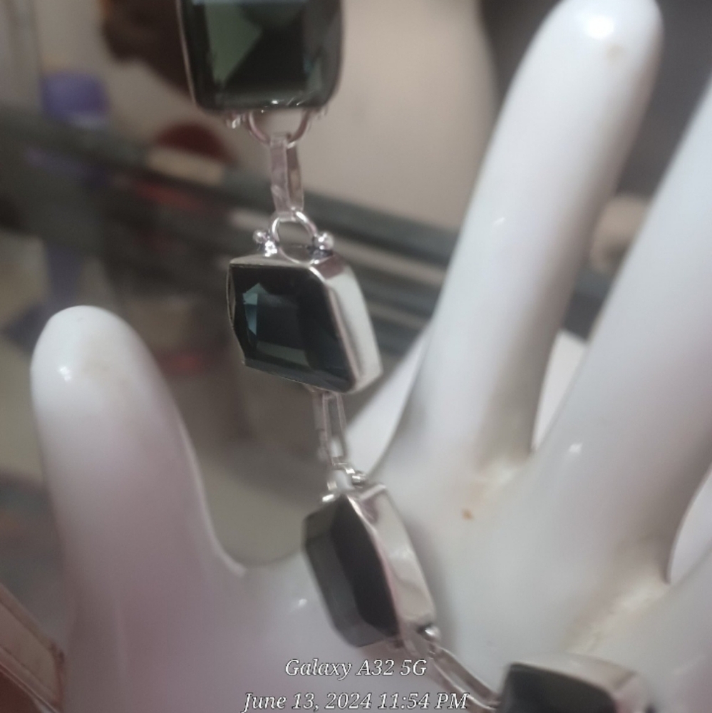 Solid 925 Sterling Silver Bracelet - image 2